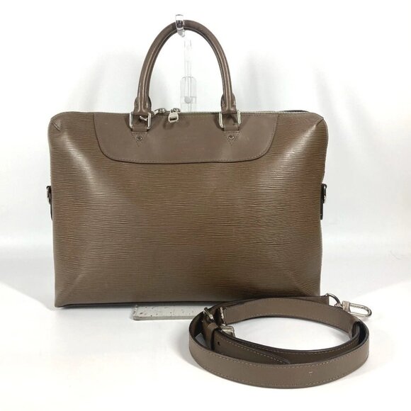 LOUIS VUITTON M50166 Epi Porto Document Jour PDJ Hand Bag Tote Bag Briefcase - Picture 1 of 15